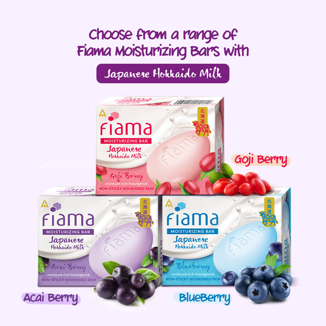 Fiama Japanese Hokkaido Milk & Acai Berr Moisturizing Soap Bar, 125g Buy at Indicrest Image 7