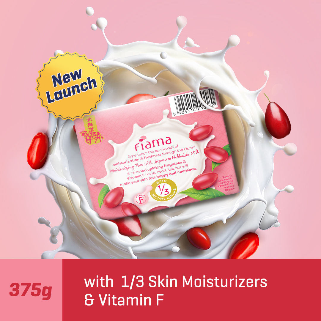Fiama Japanese Hokkaido Milk & Goji Berry Moisturizing Soap Bars (Pack of 3), 375g Buy at Indicrest Image 3