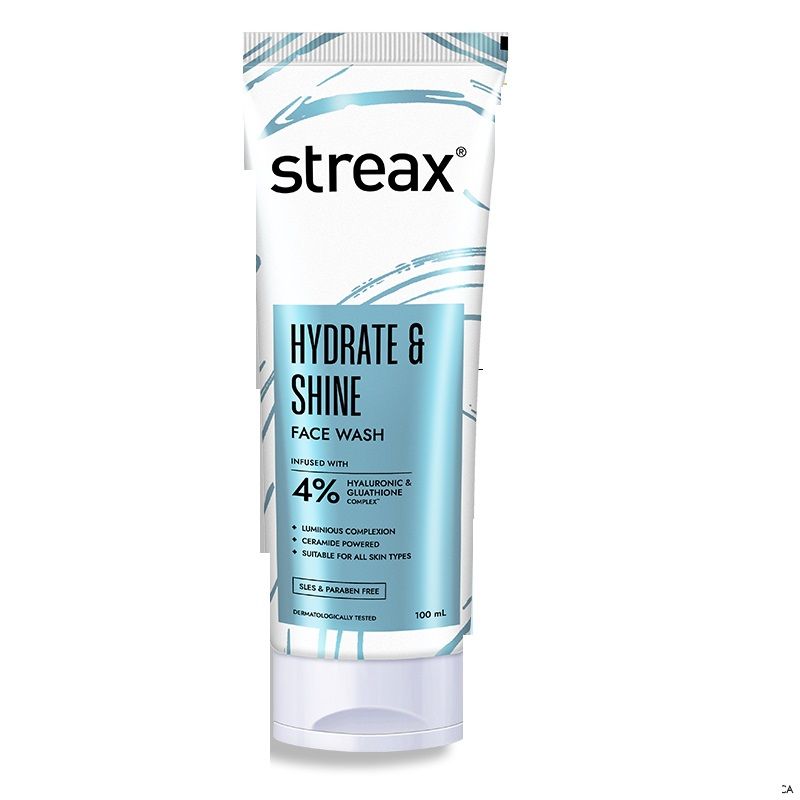 Streax Skin Hydrate & Shine Face Wash Cleanser For Brightening, 48 Hr Hydration, 100ml Buy at Indicrest Image 9