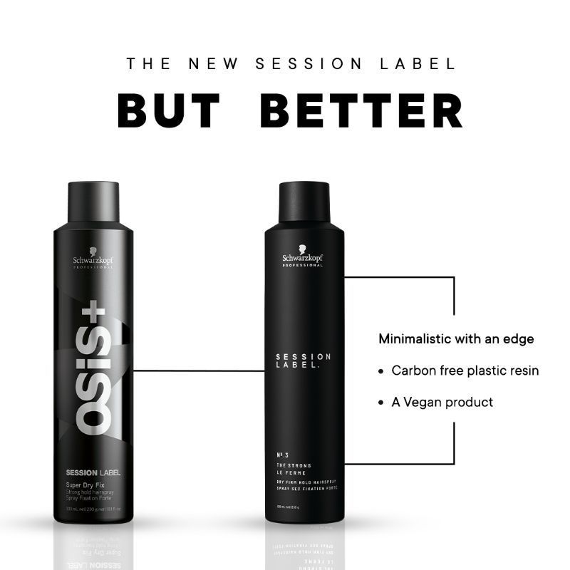 Schwarzkopf Professional Session Label Dry Firm Hold Unisex Hair Spray, 300ml Buy at Indicrest Image 3