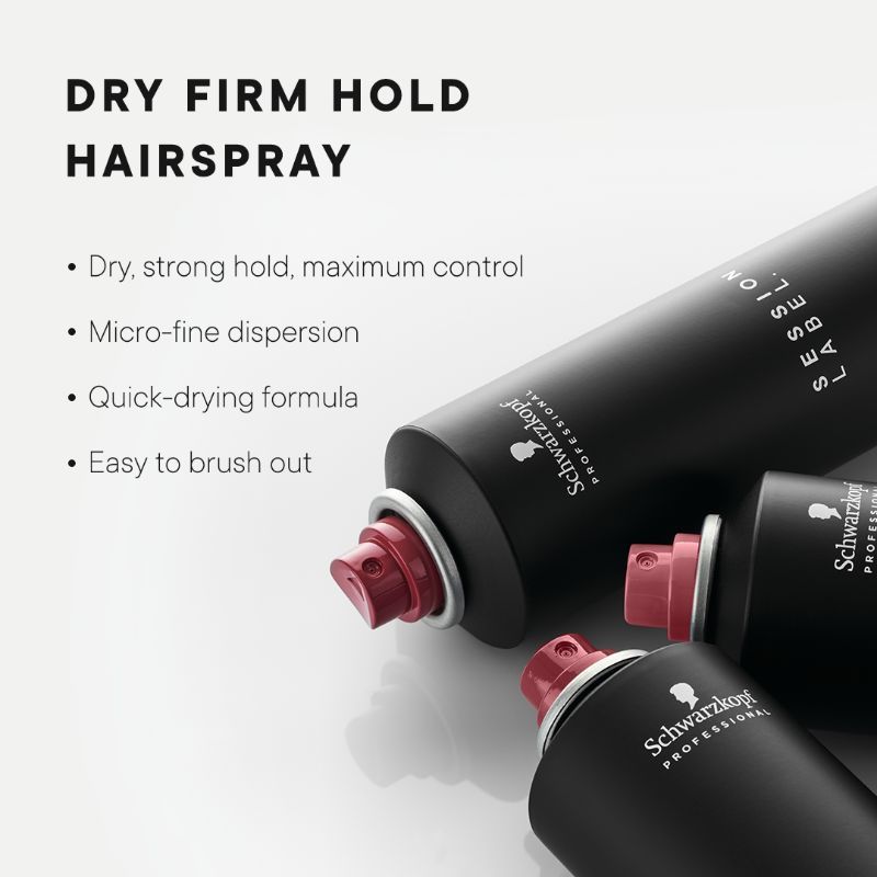 Schwarzkopf Professional Session Label Dry Firm Hold Unisex Hair Spray, 300ml Buy at Indicrest Image 4