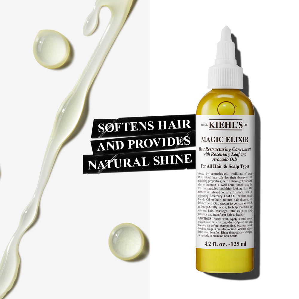 Kiehl's Magic Elixir Hair Restructuring Concentrate With Rosemary Leaf And Avocado Oils, 125ml