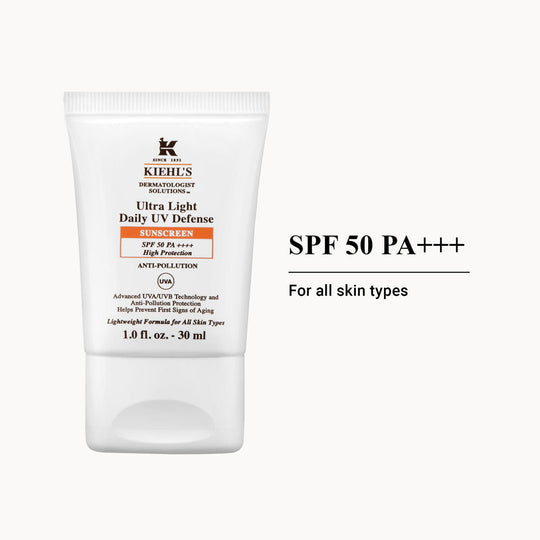 Kiehl's Ultra-Light Daily UV Defense SPF 50 PA++++ Sunscreen With Anti-Pollution Protection, 30ml, Buy from Indicrest