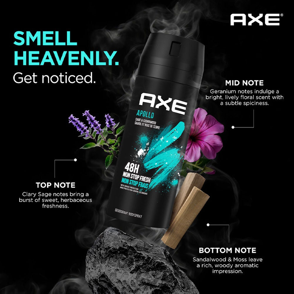 Axe Apollo Sage & Cedarwood Deodorant Body Spray For Men, 97g Buy at Indicrest Image 7