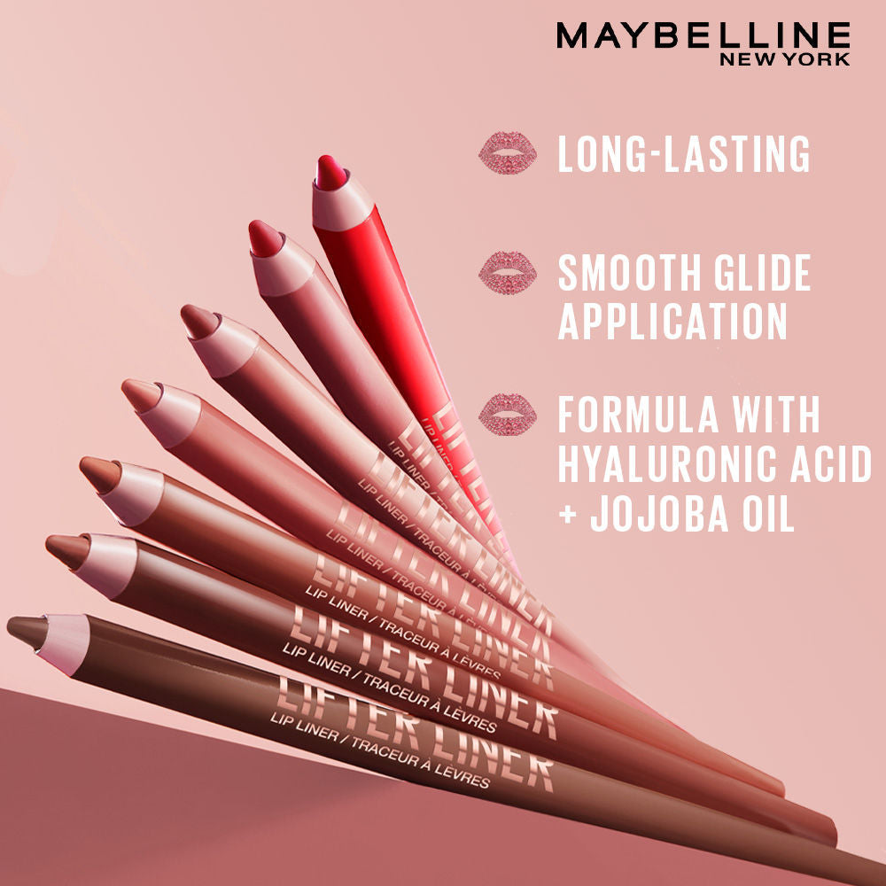 Maybelline New York Lifter Liner Lip Liner Pencil With Hyaluronic Acid - Main Character, 6.7g Buy at Indicrest Image 2