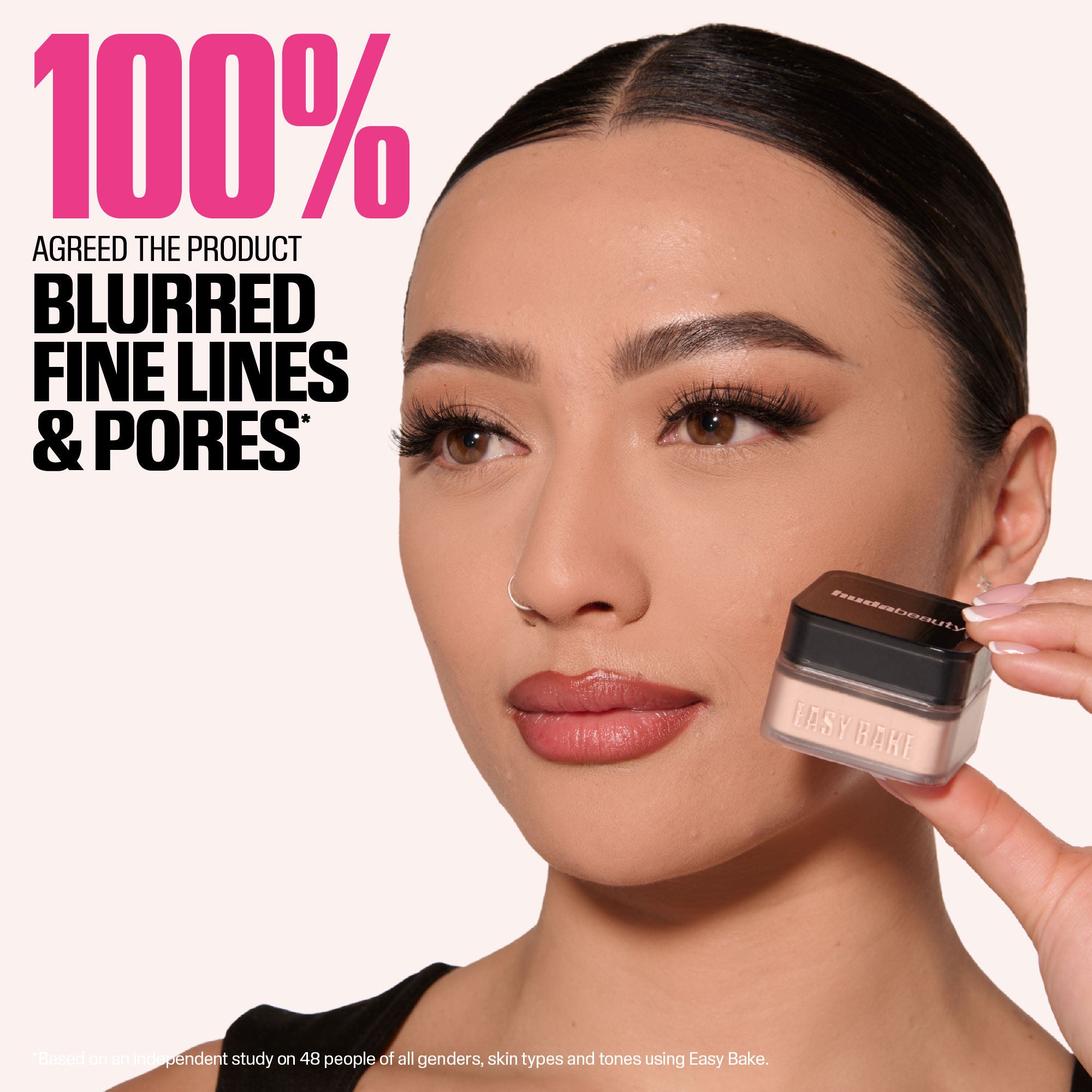Huda Beauty Mini Easy Baby Bake Loose Baking & Setting Powder - Pound Cake, 6g
