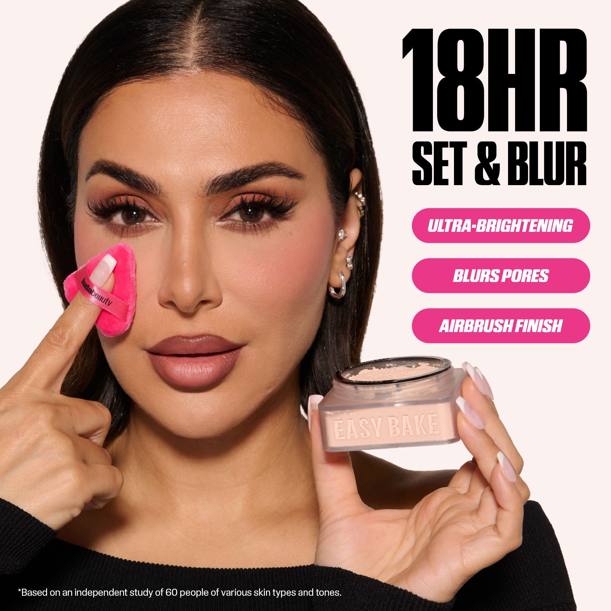 Huda Beauty Mini Easy Baby Bake Loose Baking & Setting Powder - Pound Cake, 6g