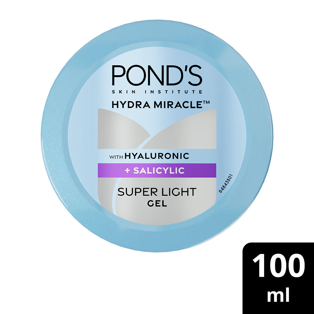 Pond’s Hydra Miracle Super Light Gel With Hyaluronic Acid & Salicylic, 100ml Buy at Indicrest