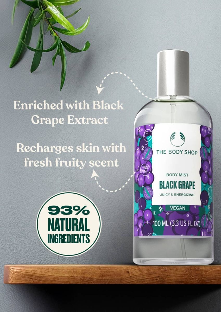 The Body Shop Black Grape Body Mist, 100ml