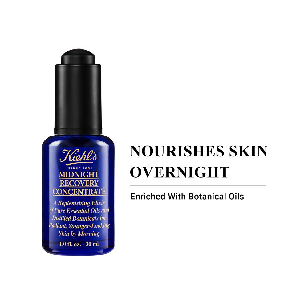 Kiehl's Midnight Recovery Concentrate Serum With Botanical Oil Blend For Radiant Skin, 30ml, Buy from Indicrest