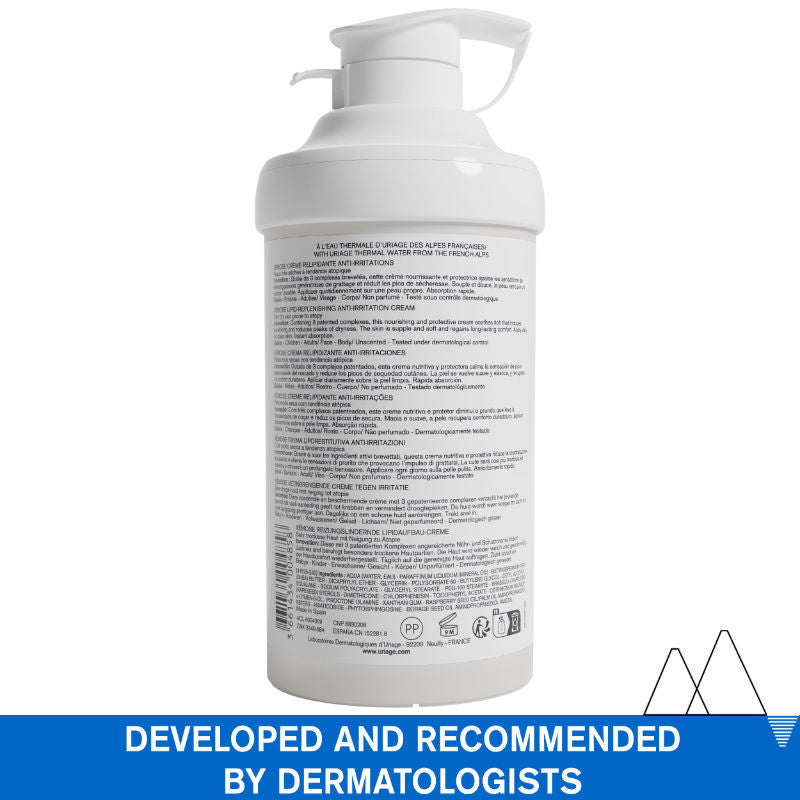 Uriage Xemose Lipid-Replenishing Anti-Irritation Cream, 400ml