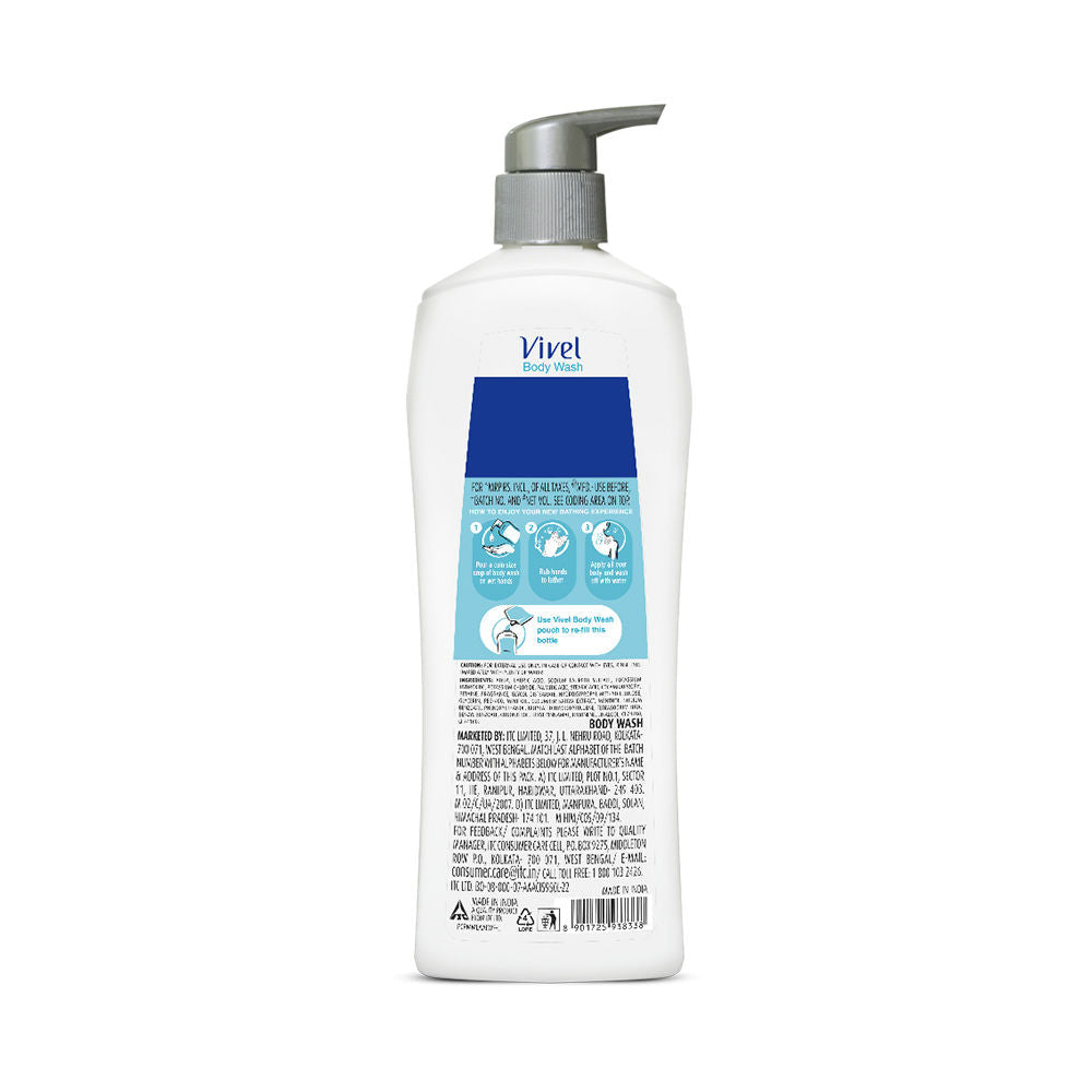Vivel Refreshing Cooling Body Wash Mint & Cucumber Pump Bottle Shower Gel, 500ml Buy at Indicrest Image 6