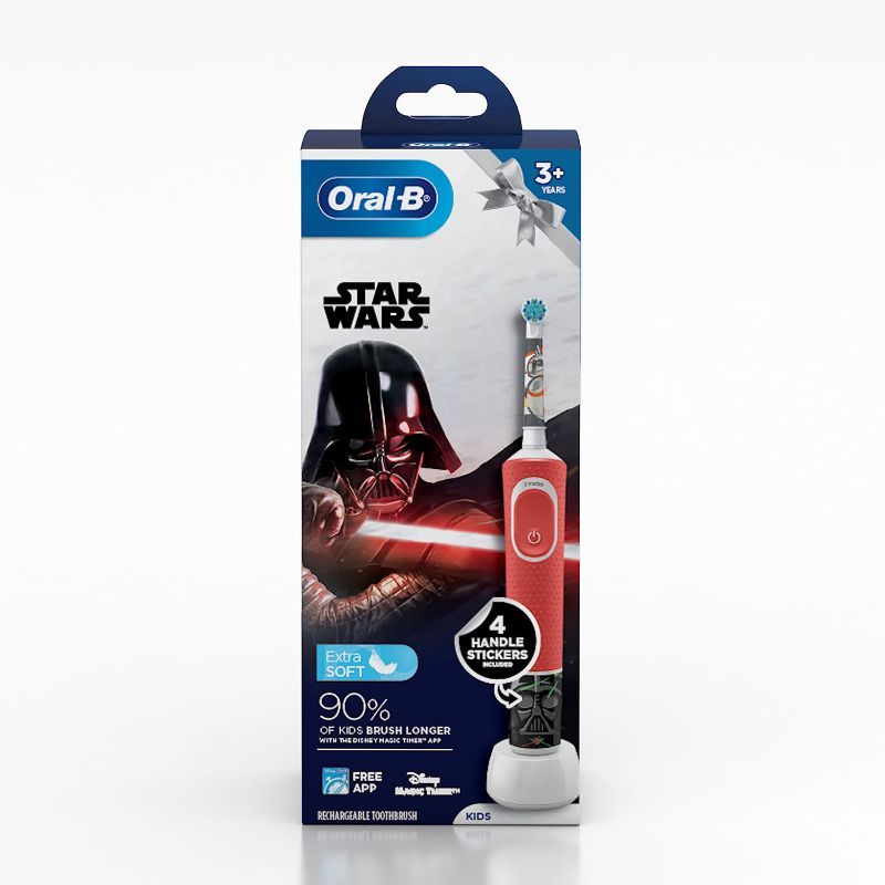 Oral-B Kids Electric Rechargeable Toothbrush Featuring Star Wars Characters, 1 piece Buy at Indicrest