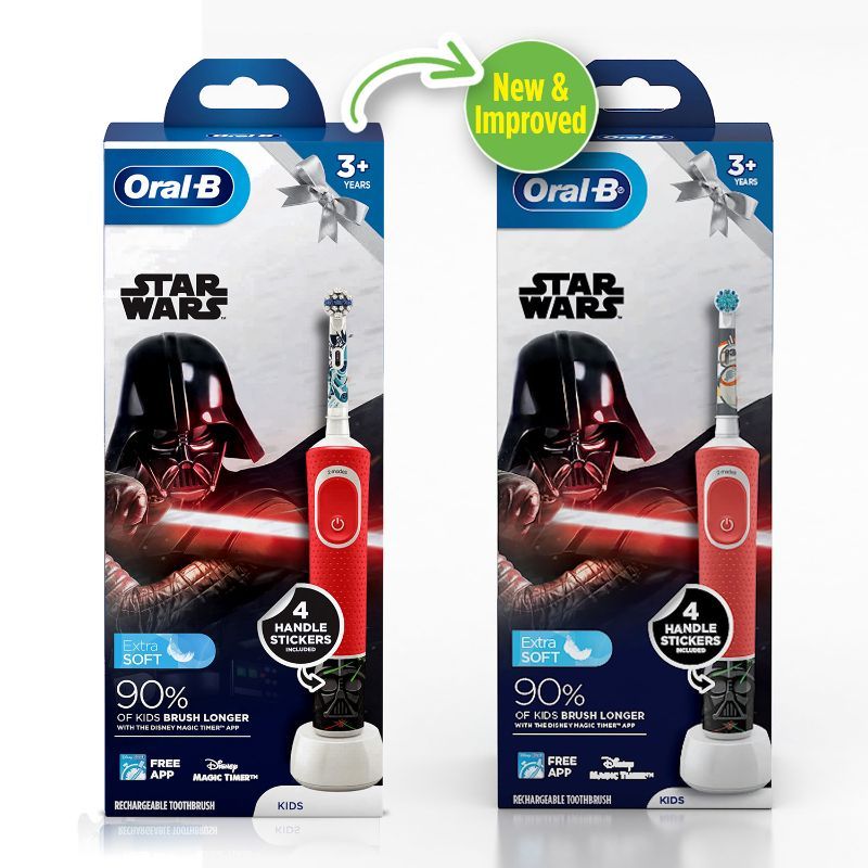 Oral-B Kids Electric Rechargeable Toothbrush Featuring Star Wars Characters, 1 piece Buy at Indicrest Image 2