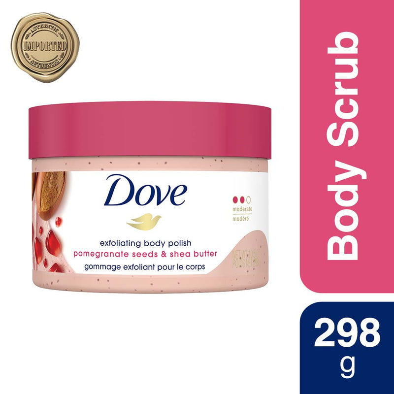 Dove Exfoliating Body Polish - Pomegranate Seeds And Shea Butter, 298g Buy at Indicrest
