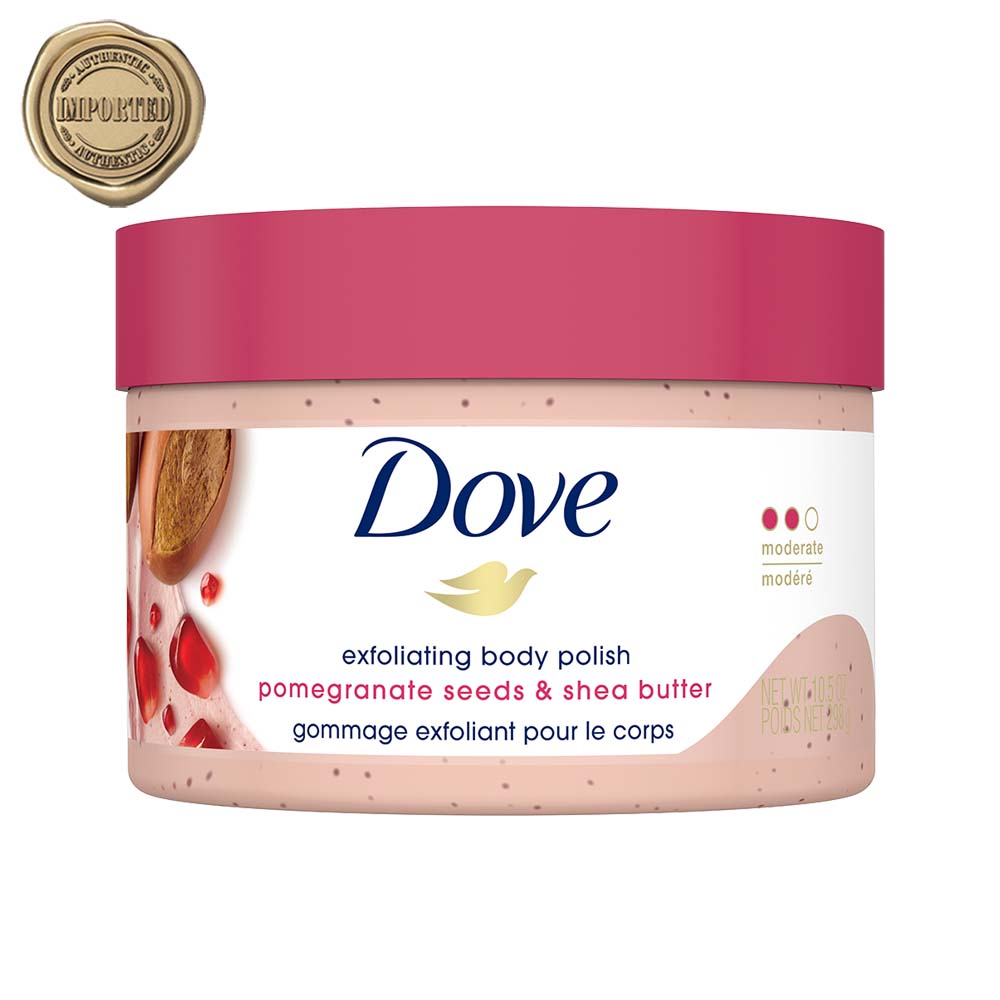 Dove Exfoliating Body Polish - Pomegranate Seeds And Shea Butter, 298g Buy at Indicrest Image 2