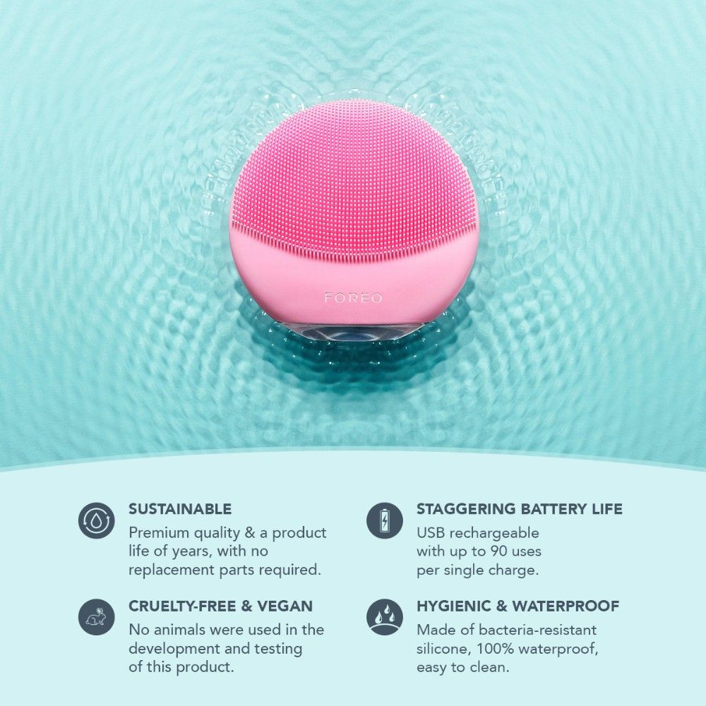 FOREO LUTM Mini 3 Facial Cleansing On The Go - Sunflower Yellow, 1 pieces