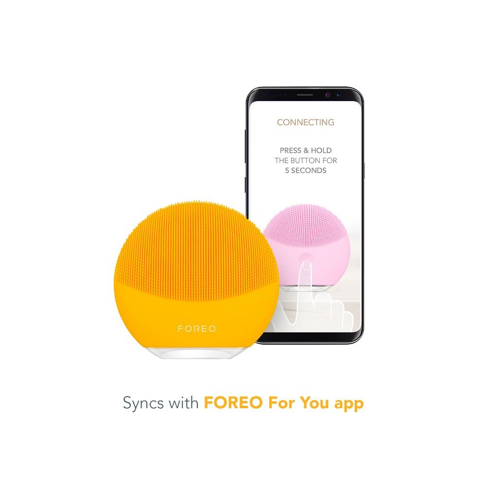 FOREO LUTM Mini 3 Facial Cleansing On The Go - Sunflower Yellow, 1 pieces