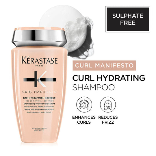 Kerastase Curl Manifesto Shampoo For Curly & Wavy Hair, Sulphate-Free, 250ml, Buy from Indicrest