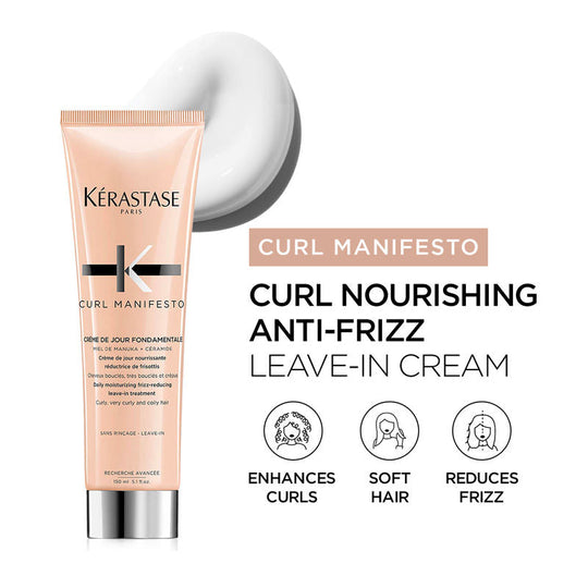 Kerastase Curl Manifesto Leave-In Cream For Curly & Wavy Hair, Defines Curls, 150ml, Buy from Indicrest