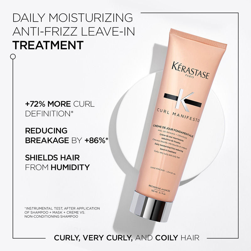 Kerastase Curl Manifesto Leave-In Cream For Curly & Wavy Hair, Defines Curls, 150ml