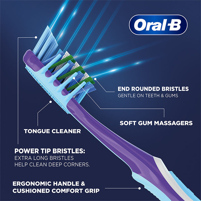 Oral-B Criss Cross Gum Care Toothbrush (Buy 2 Get 2 Free, Medium) Buy at Indicrest Image 7