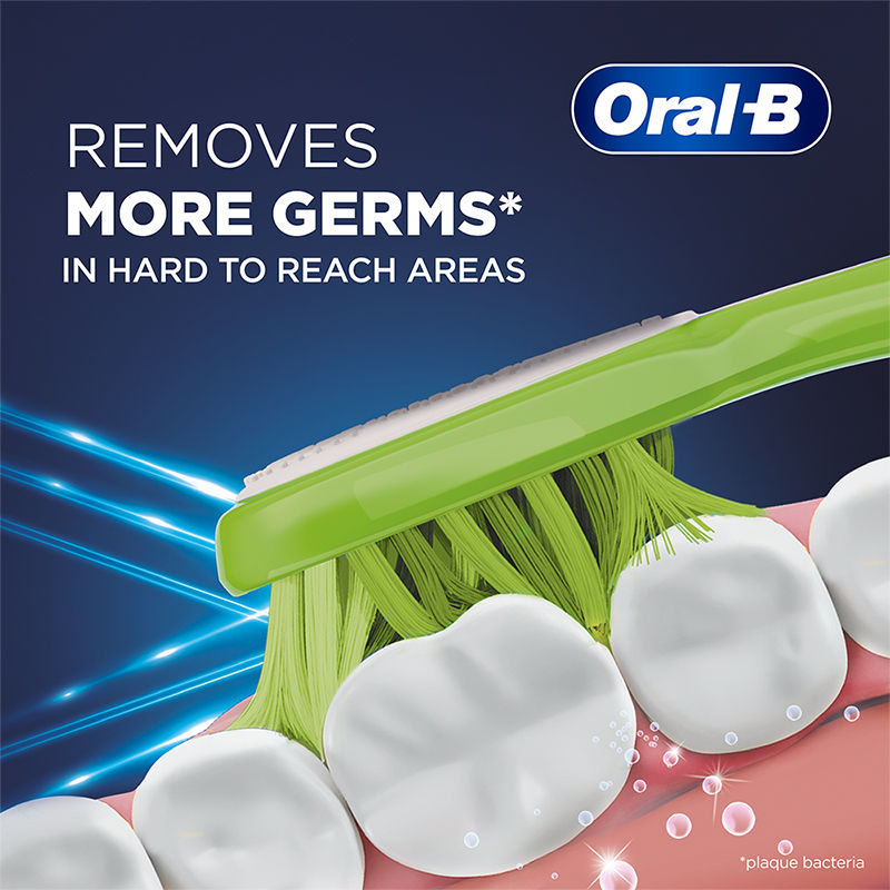 Oral-B Criss Cross Toothbrush with Neem Extract - Medium (Buy 2 Get 2 Free) Buy at Indicrest Image 8