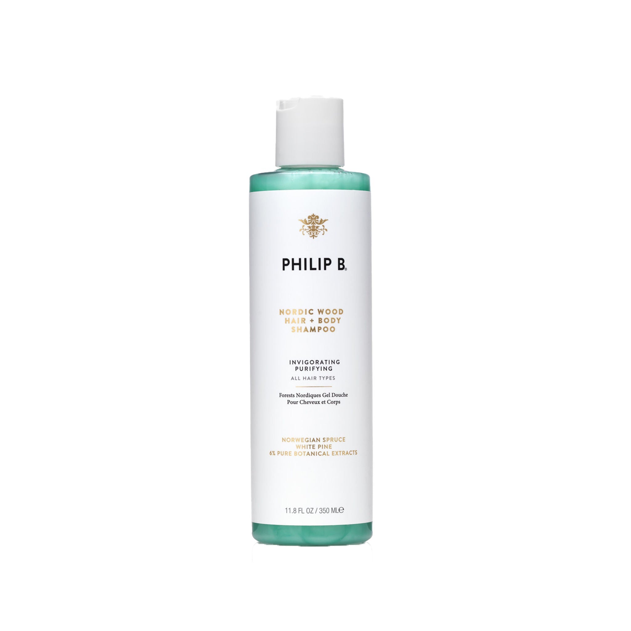 Philip B Nordic Wood Hair + Body Shampoo, 350ml