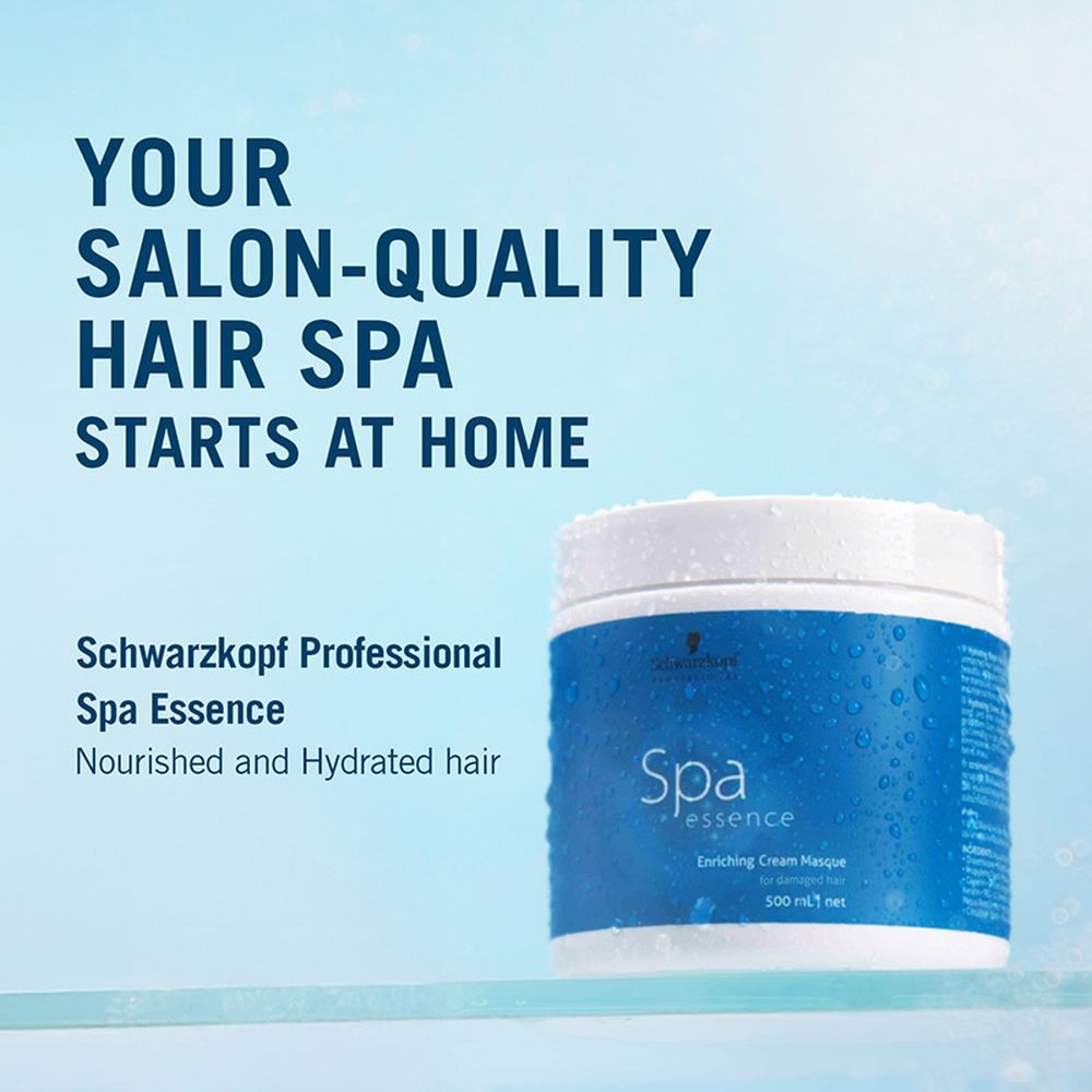 Schwarzkopf Professional SPA Essence Enriching Cream Masque For Damaged Hair, 500ml Buy at Indicrest Image 6
