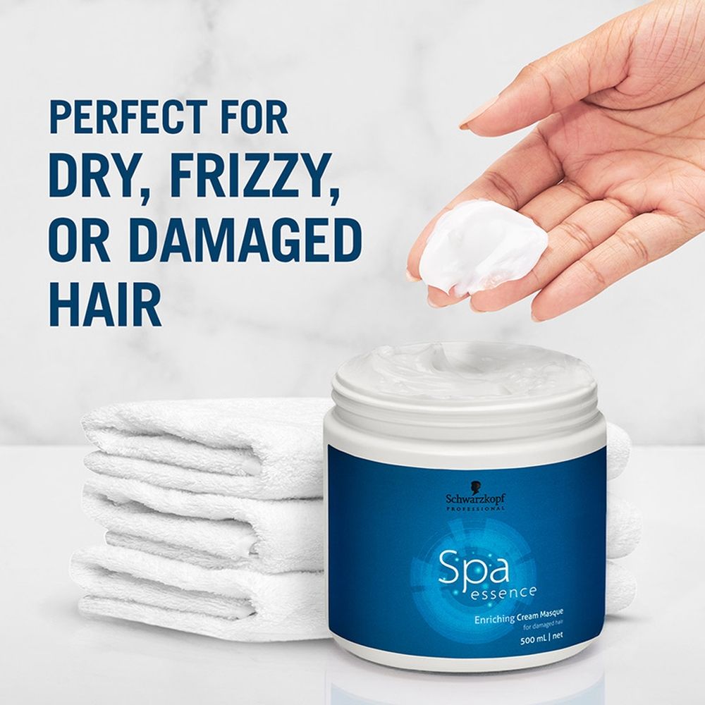 Schwarzkopf Professional SPA Essence Enriching Cream Masque For Damaged Hair, 500ml Buy at Indicrest Image 7
