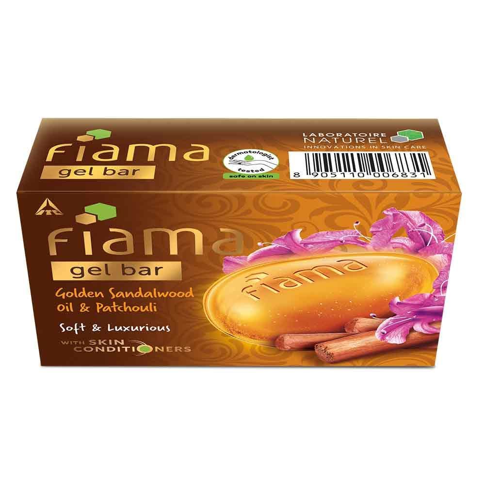 Fiama Golden Sandalwood Oil & Patchouli Gel Bar for Glowing Skin with Skin Conditioners, 125g Buy at Indicrest Image 7