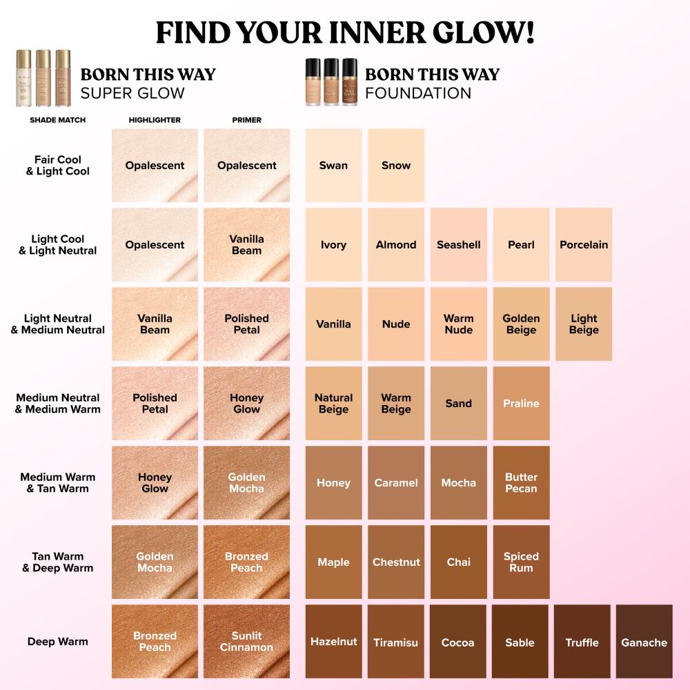 Too Faced Born This Way Super Glow Highlighter - Golden Mocha, 30ml