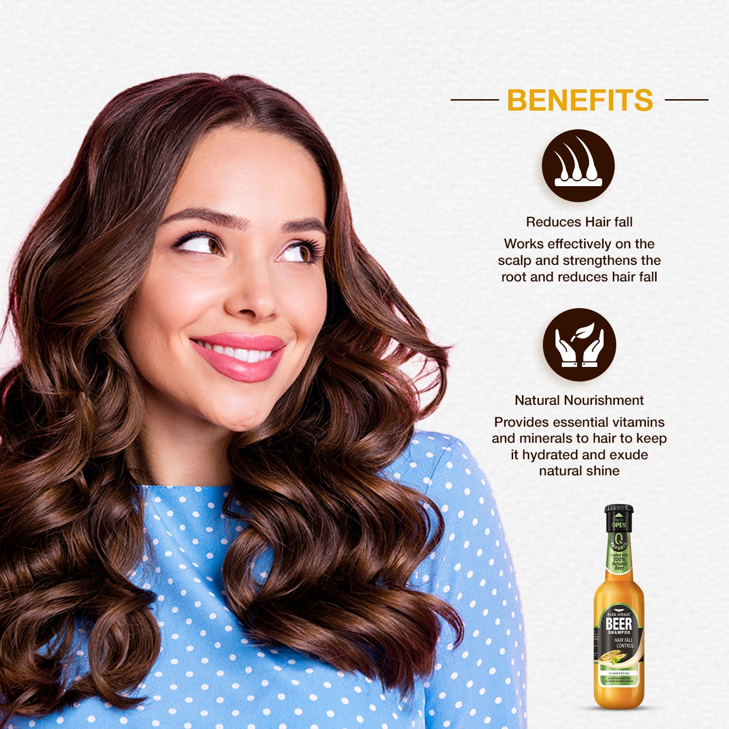 Park Avenue Beer Shampoo - Hair Fall Control, 180ml Buy at Indicrest Image 5