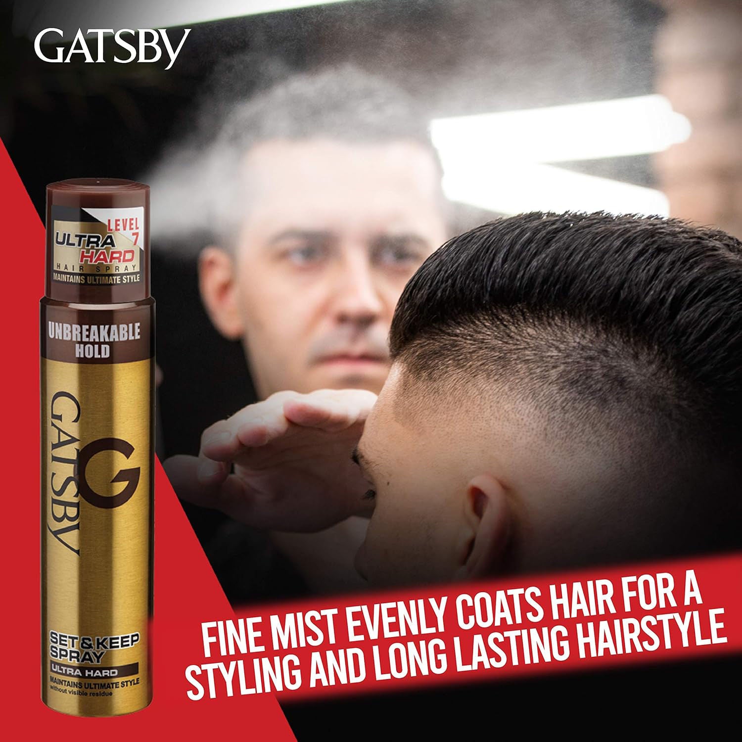 Gatsby Set & Keep Hair Spray Ultra Hard, 250ml Buy at Indicrest Image 7