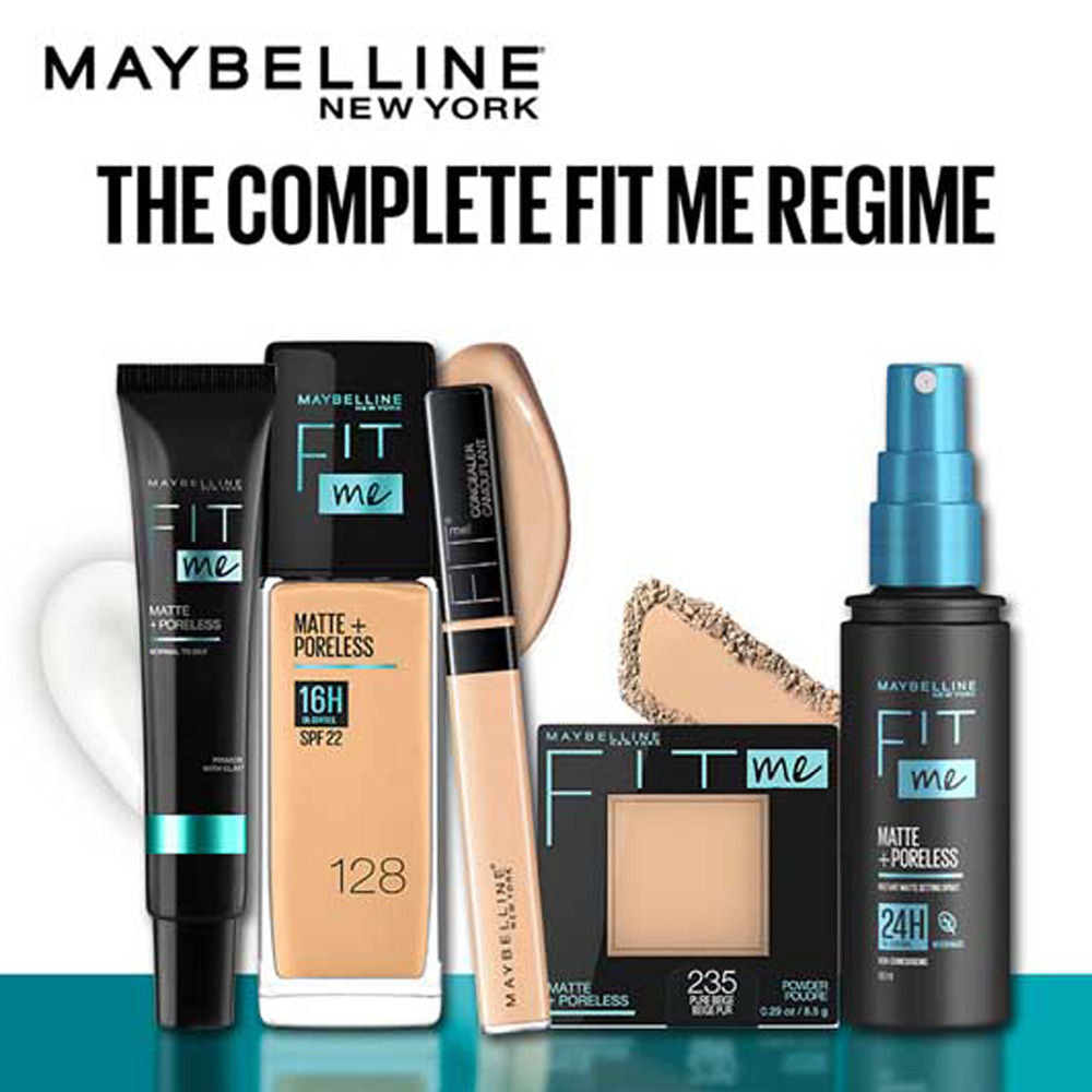 Maybelline New York Fit Me Matte + Poreless Pressed Powder, Lightweight - Buff Beige 130, One Size Buy at Indicrest Image 5