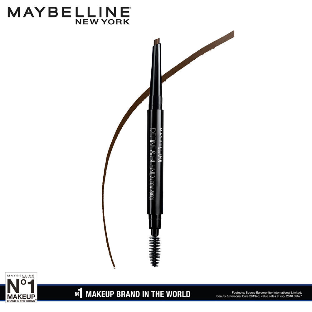Maybelline New York Define & Blend Brow Pencil For Perfect Brows, Eyebrow Pencil tural Brown, 0.16g Buy at Indicrest Image 2