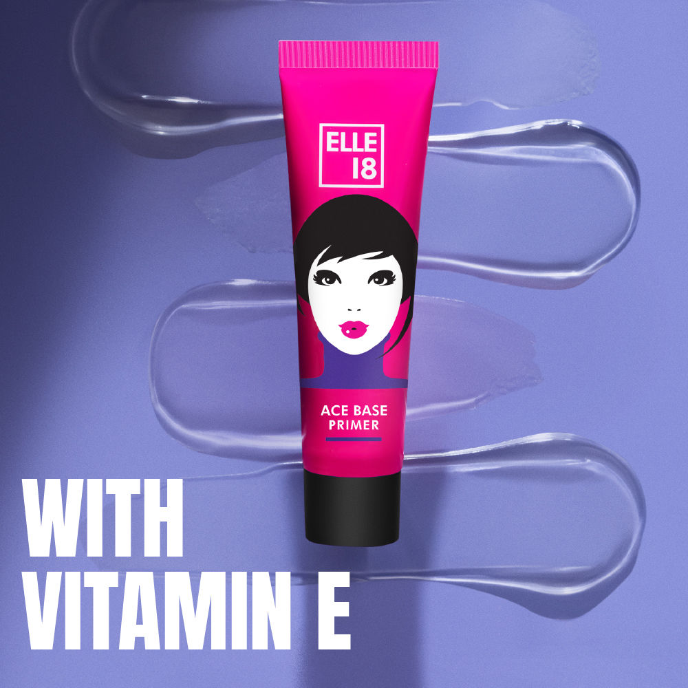 Elle 18 Ace Base Face Primer With Vitamin E, Lightweight & Water resistant, 10ml Buy at Indicrest Image 5