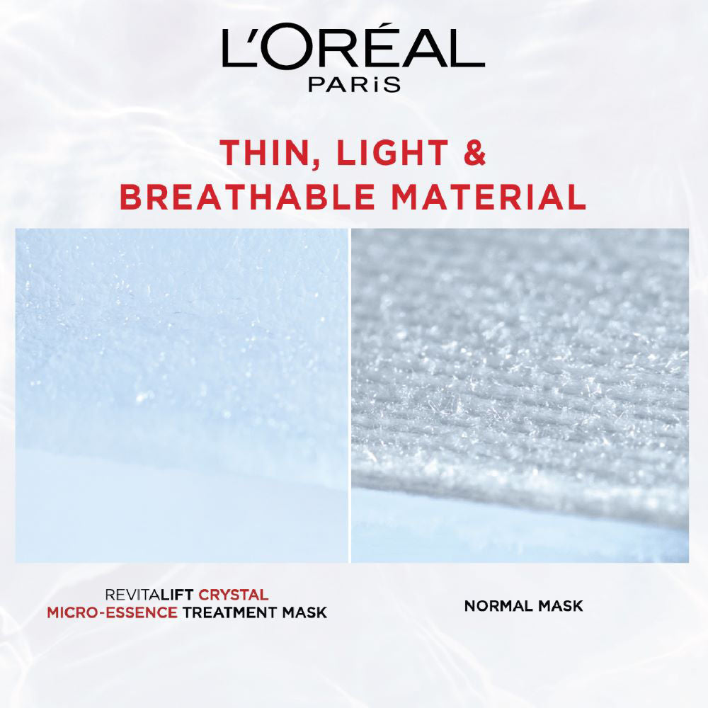 L'Oreal Paris Revitalift Crystal Micro-Essence Brightening Sheet Mask, 25g Buy at Indicrest Image 5