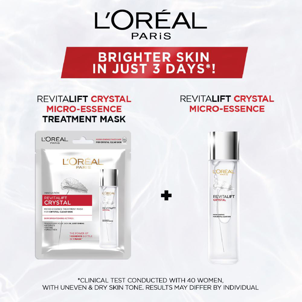 L'Oreal Paris Revitalift Crystal Micro-Essence Brightening Sheet Mask, 25g Buy at Indicrest Image 6