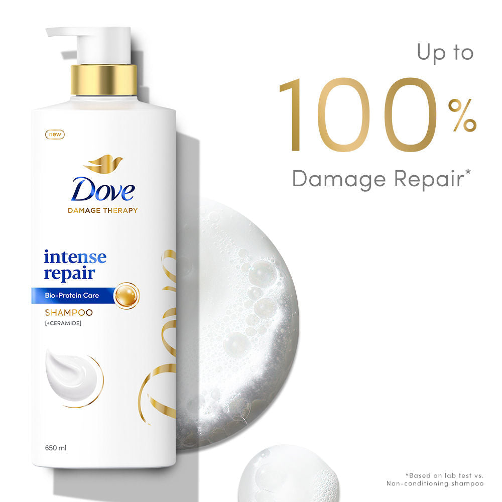Dove Intense Repair Shampoo For Dry & Damaged Hair, 650ml Buy at Indicrest