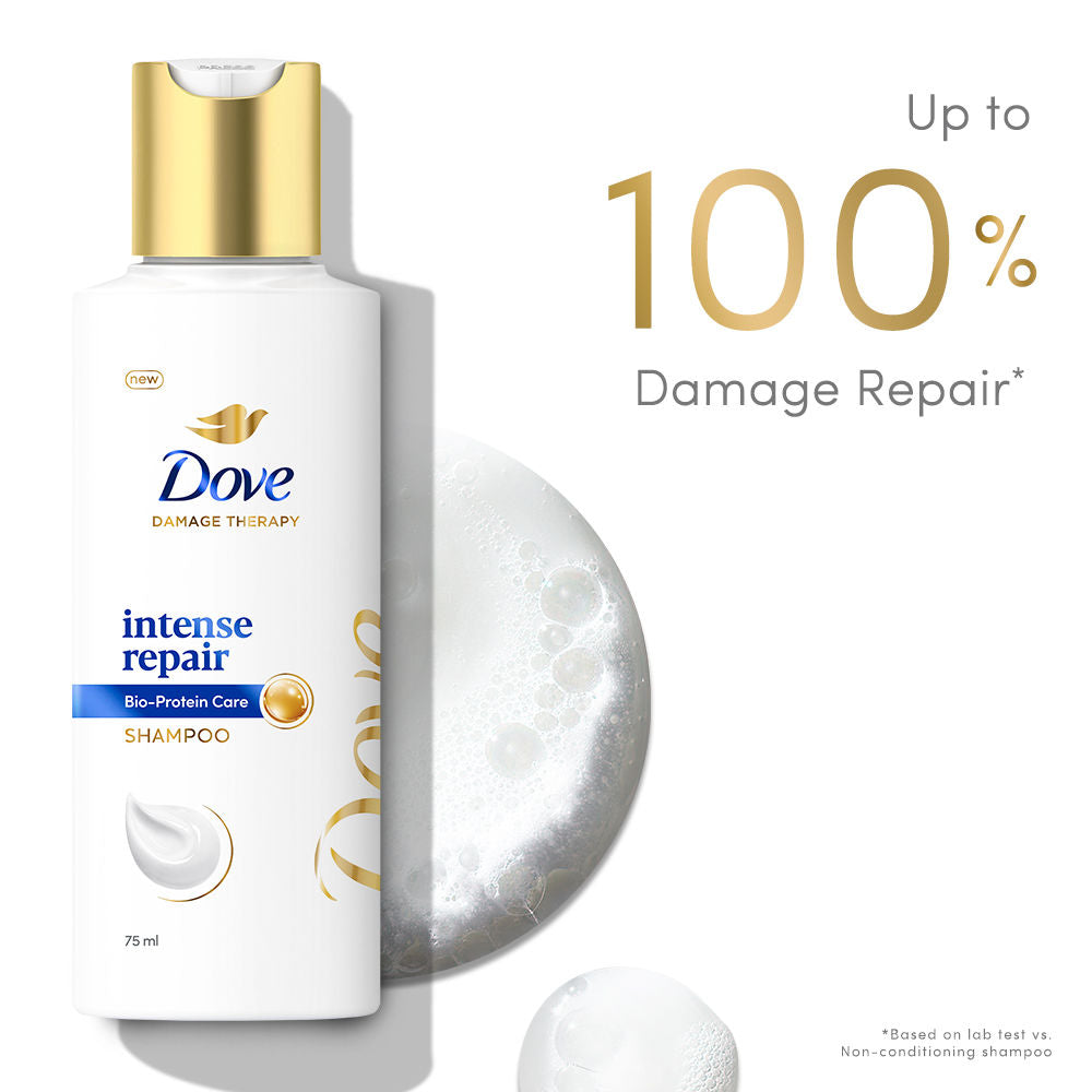Dove Intense Repair Shampoo For Dry & Damaged Hair, 75ml Buy at Indicrest