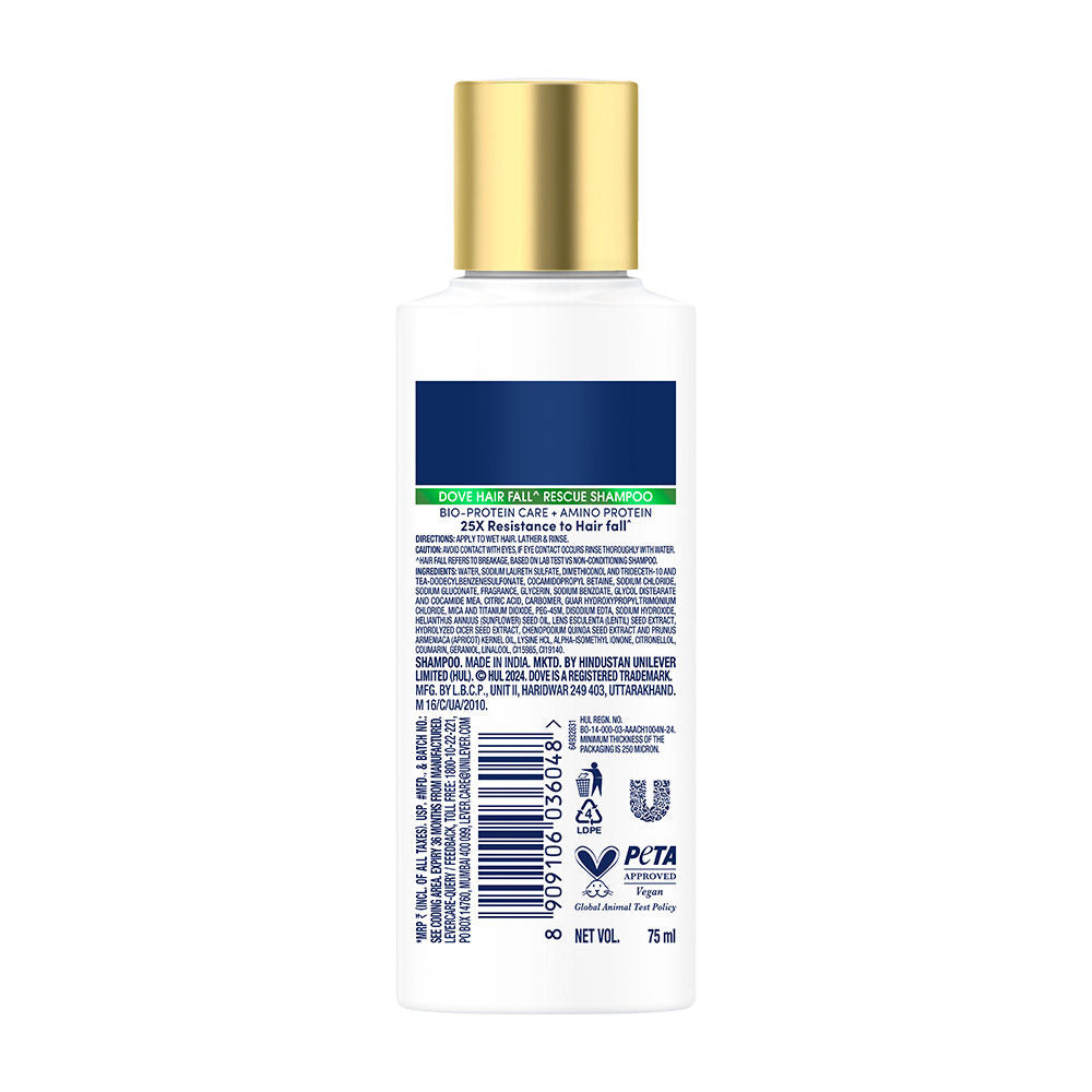 Dove Hair Fall Rescue Shampoo For Weak Hair, 80ml Buy at Indicrest Image 9