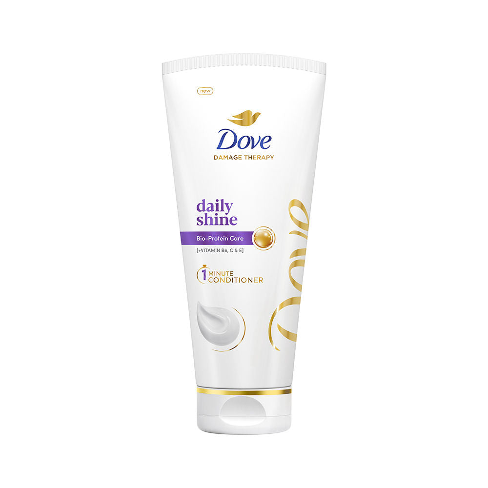 Dove Daily Shine Conditioner with Nutritive Serum to Smoothen & Strengthen Damaged Hair, 175ml Buy at Indicrest Image 2