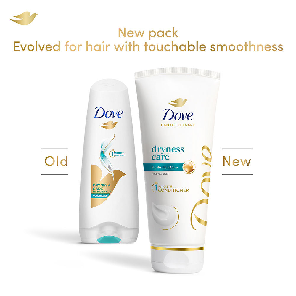 Dove Dryness Care Conditioner with Pro-Moisture Complex to Smoothen & Soften Dry Frizzy Hair, 175ml Buy at Indicrest Image 3