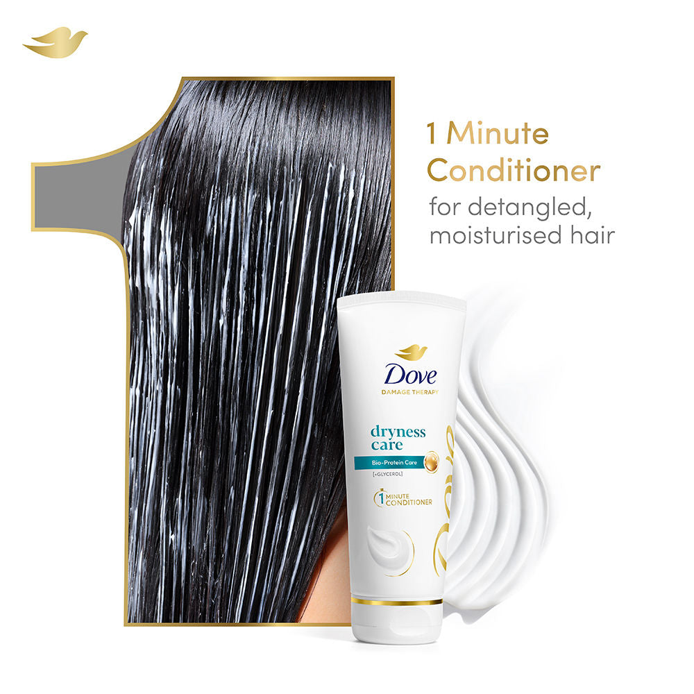 Dove Dryness Care Conditioner with Pro-Moisture Complex to Smoothen & Soften Dry Frizzy Hair, 175ml Buy at Indicrest Image 6