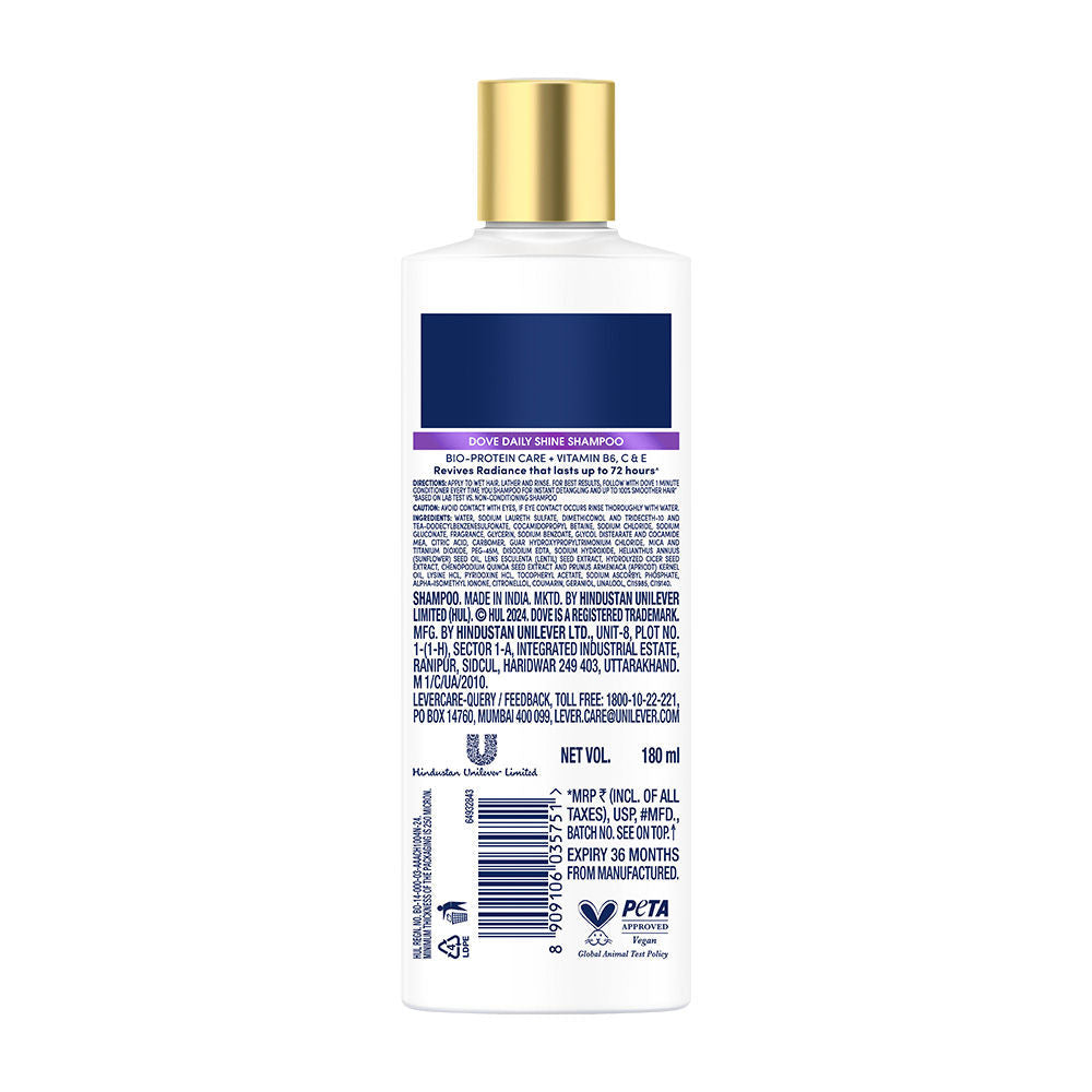Dove Daily Therapy Shampoo Mid Bottle, 180ml Buy at Indicrest Image 12
