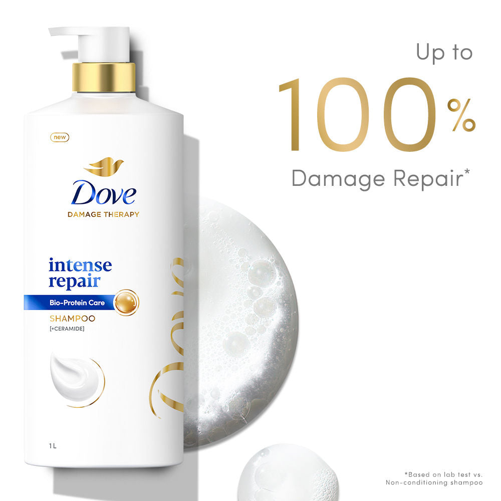 Dove Intense Repair Shampoo For Dry & Damaged Hair, 1000ml Buy at Indicrest