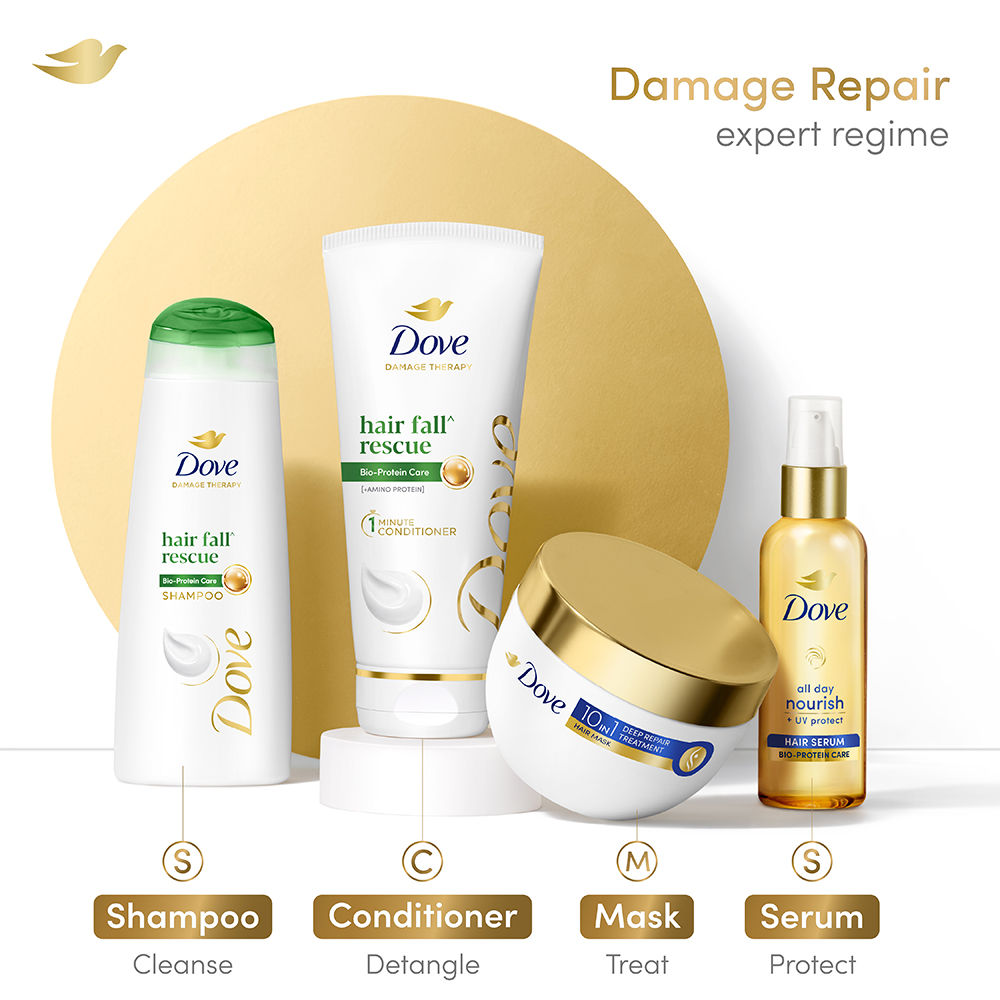 Dove Hair Fall Rescue Conditioner with Nutrilock Actives to Strengthen Damaged Hair, 335ml Buy at Indicrest Image 9