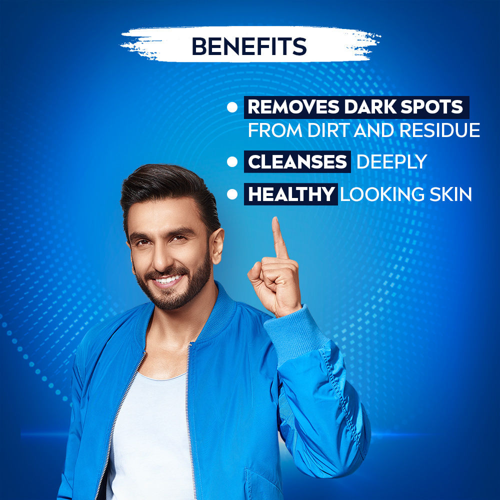 Nivea MEN Face Wash, Dark Spot Reduction, for Clean & Clear Skin with 10x Vitamin C Effect, 100g Buy at Indicrest Image 6