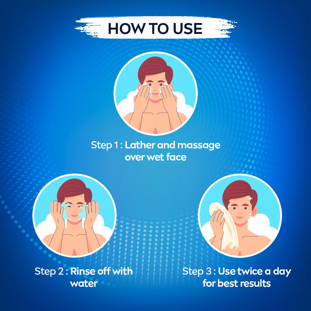Nivea MEN Face Wash, Dark Spot Reduction, for Clean & Clear Skin with 10x Vitamin C Effect, 100g Buy at Indicrest Image 7